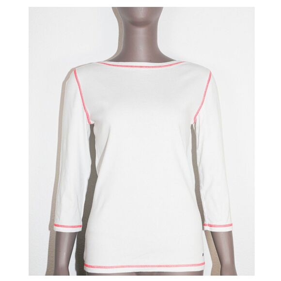 Tommy Hilfiger 3/4 Sleeve Top Womens Casual Preppy Basic Medium‎ - Picture 1 of 3